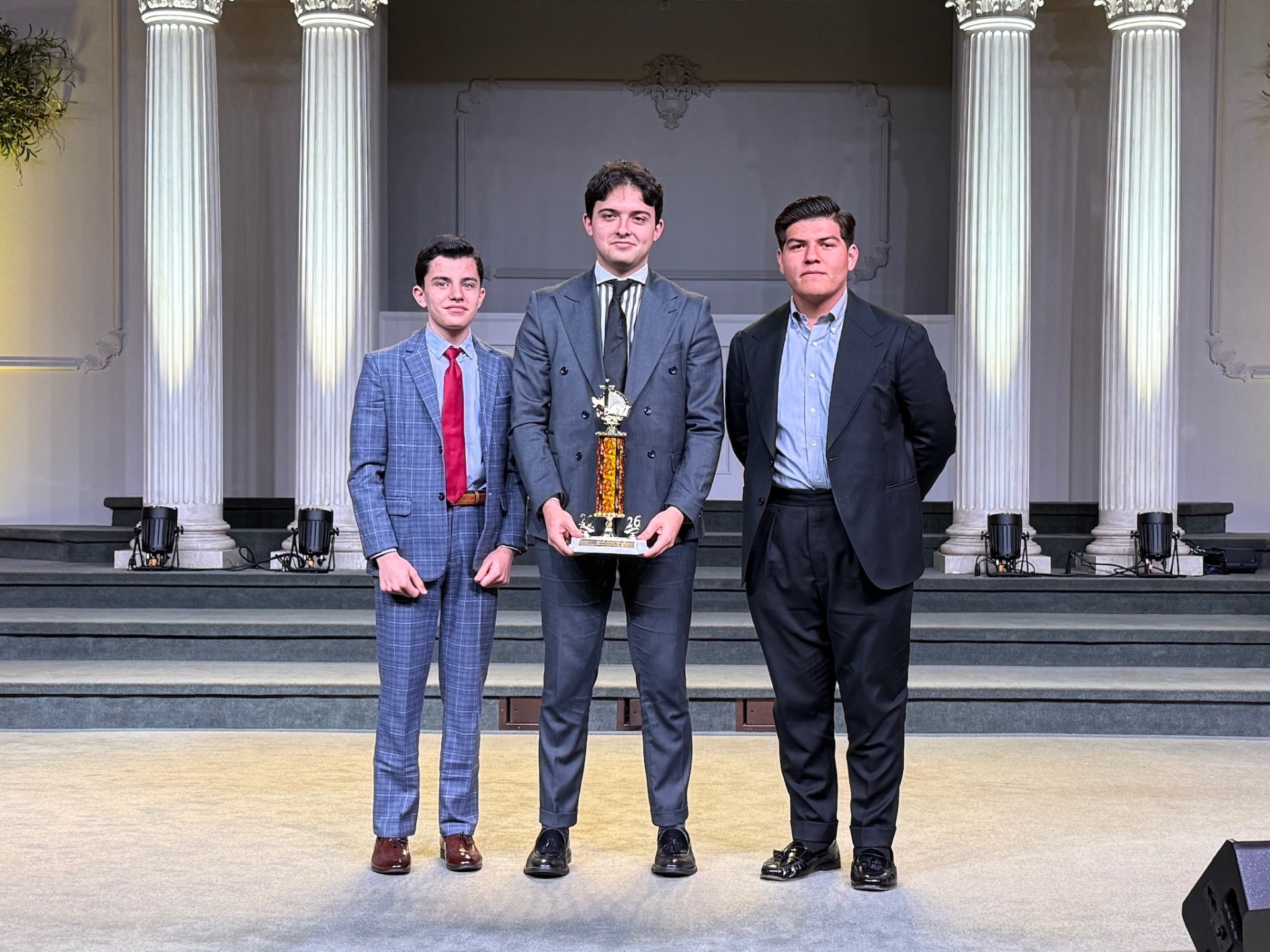 Champion team holding their trophy